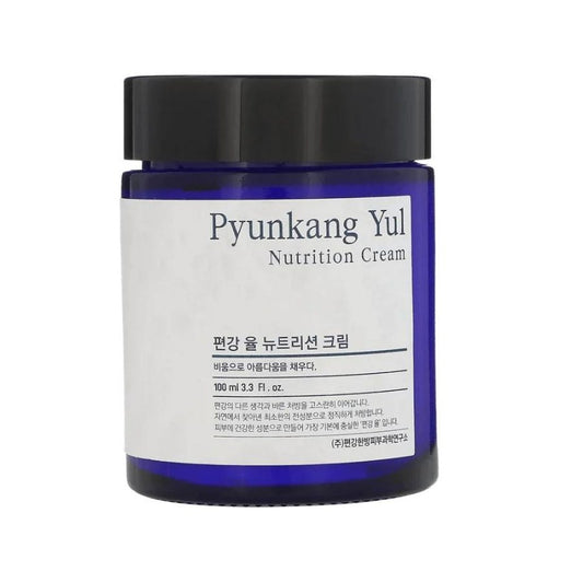 Pyunkang Yul Nutrition Cream 100 ml pro výživu a obnovu bariéry pleti s bohatými složkami.