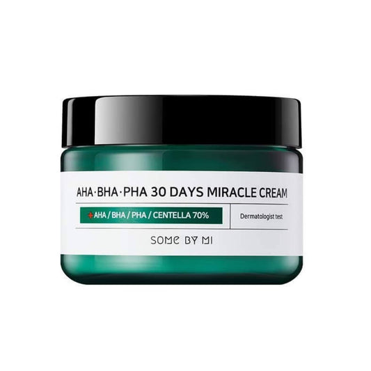 SOME BY MI AHA-BHA-Pha 30 Days Miracle Cream 50 ml pro hydrataci a zlepšení textury pleti s kyselinami AHA, BHA a PHA.
